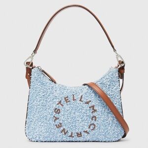 Stella McCartney Logo Denim Boucle’ Shoulder Bag